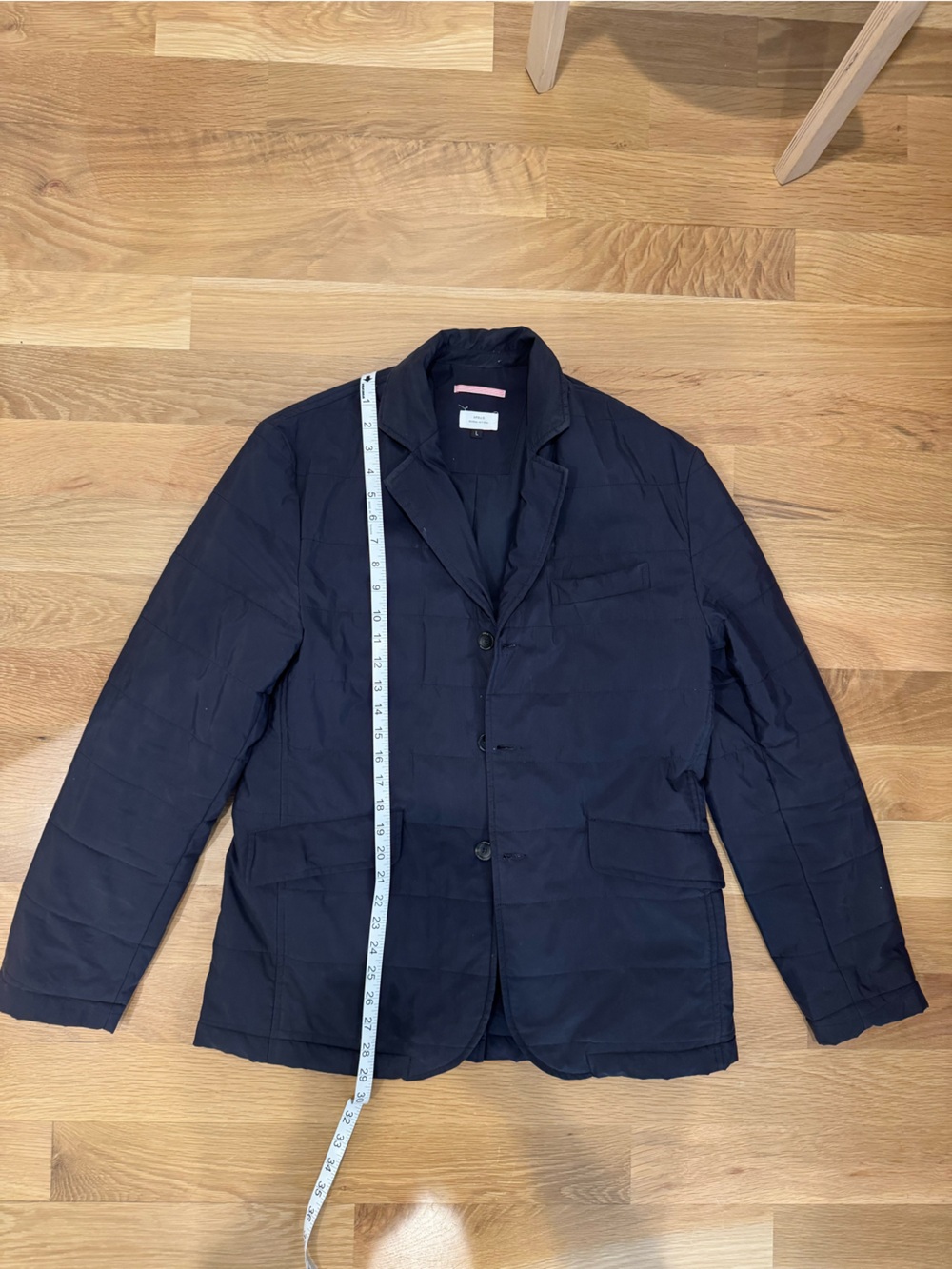 Apolis Global Citizen black nylon quilted blazer size L